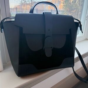 Senreve Midi Black Backpack Tote Bag